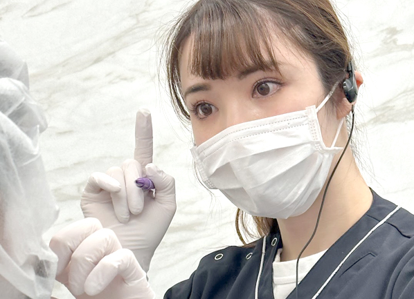 Dr.沙也加の手打ちで繊細な目元の仕上がり