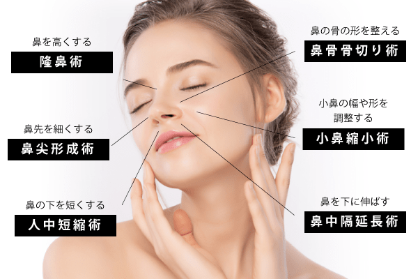 鼻整形（鼻を高く・小さく）